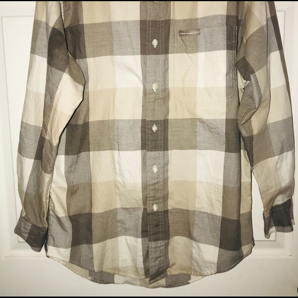 ❇️ Ralph Lauren Chaps Men Shirt Size M Sold as is. - Picture 2 of 5